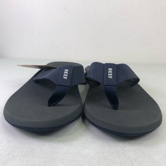 Reef Phantom II Grey Navy Thong Flip Flop Shoes Size 8 - Picture 4 of 7